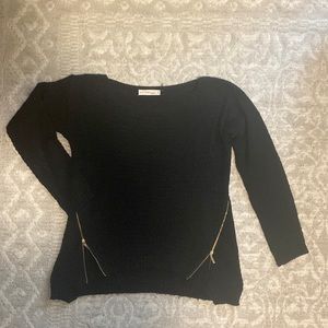 Francesca’s Knit Zipper Detail Sweater